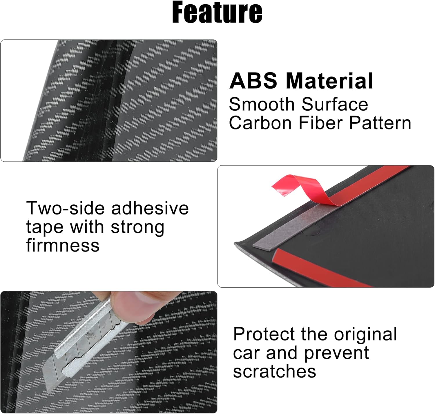 X AUTOHAUX 1 Set Carbon Fiber Pattern Door Window Control Panel Cover Window Lift Switch Button Plate Cover for BMW 3 SERIES 330i Sedan G20 2019 2020 2021 2022