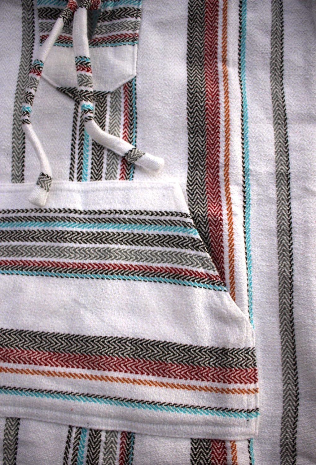 Del Mex Mexican Baja Hoodie Sweatshirt Pullover Jerga Surf Poncho Drug Rug - Image 4