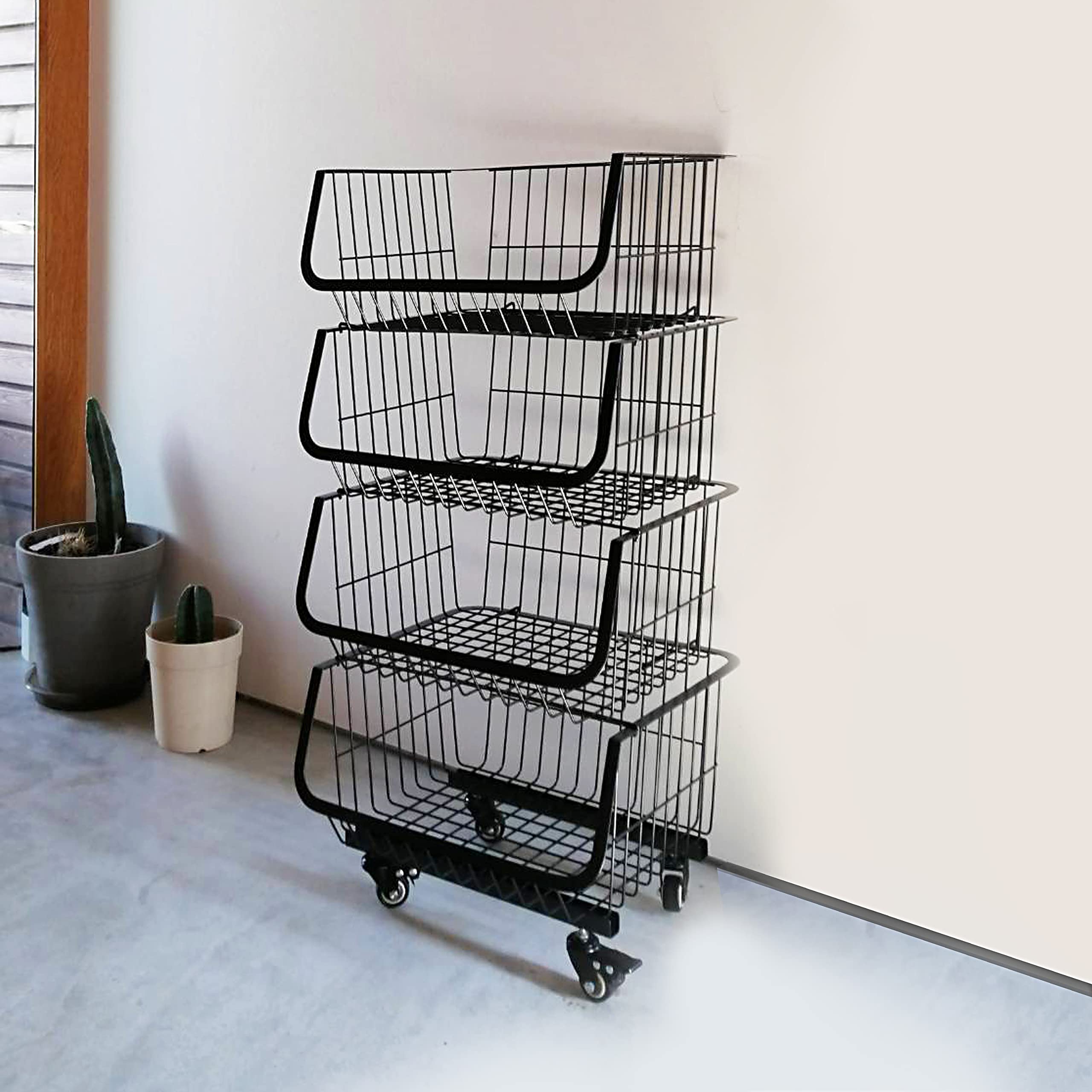 Amazon.co.jp: LUGS スタッキングワイヤーラック4段 : 産業・研究開発用品