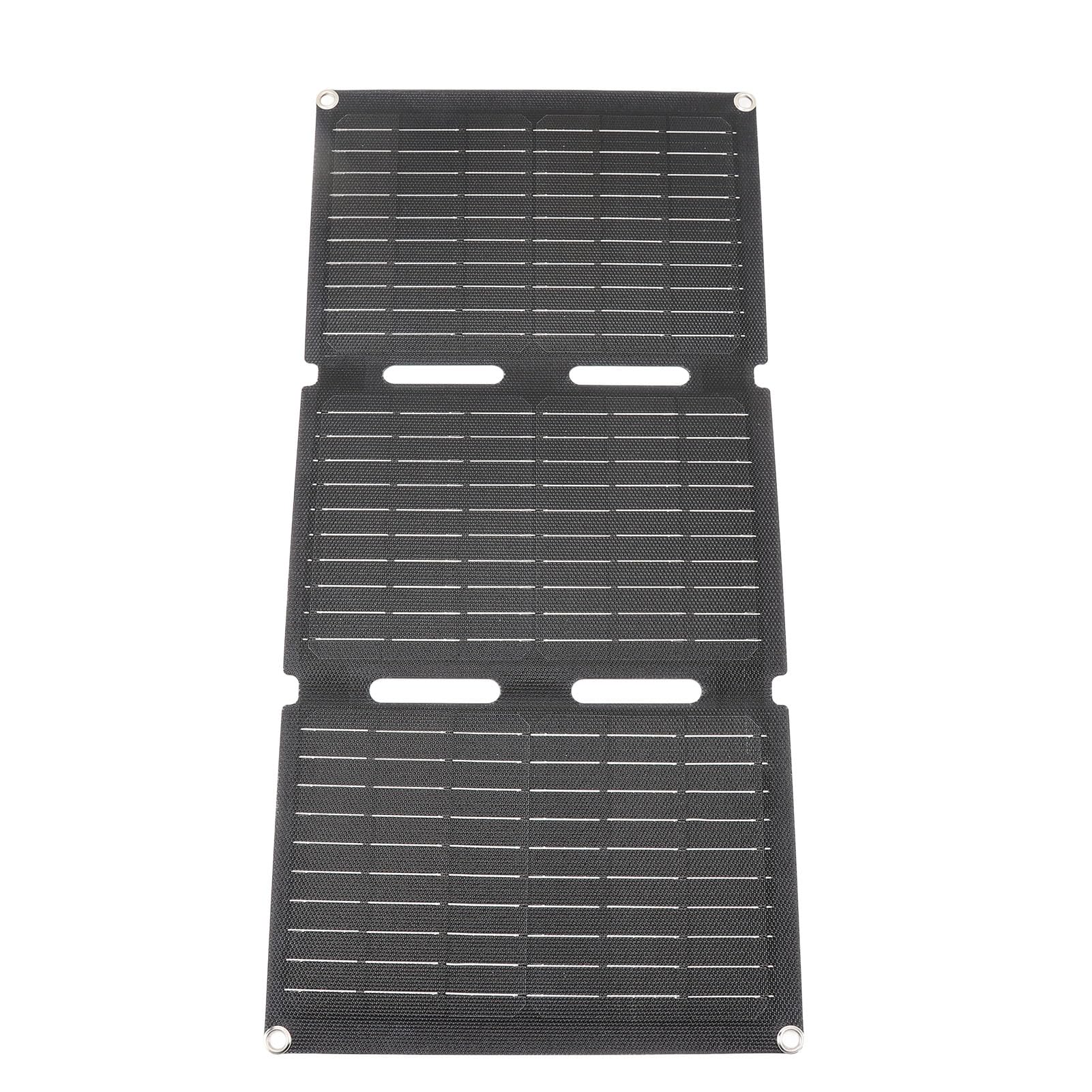 Caricabatterie Pieghevole a Pannello Solare, Silicio Monocristallino da 60 W con Doppia Uscita USB, Design Impermeabile per Escursionismo in Campeggio