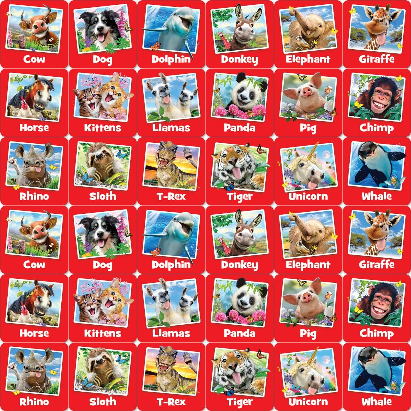 MasterPieces Kids Games - Selfies Matching Game - Game for Kids and Family - Laugh and Learn