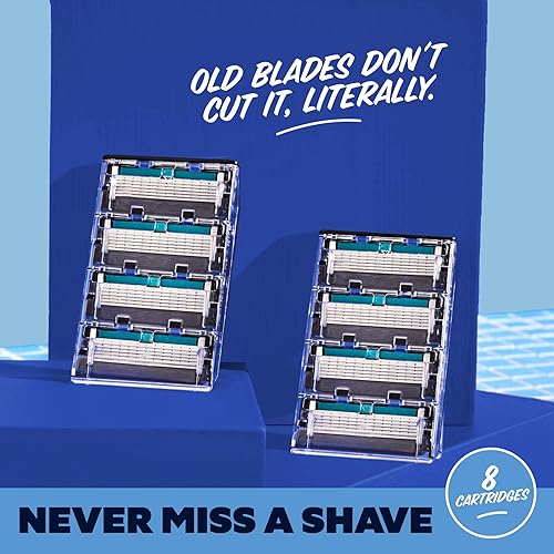 Miniatura 5 de Dollar Shave Club Cartuchos de repuesto de la serie Club de 6 cuchillas 8 unidades cuchillas de acero inoxidable cortadas de precisión con una hoja