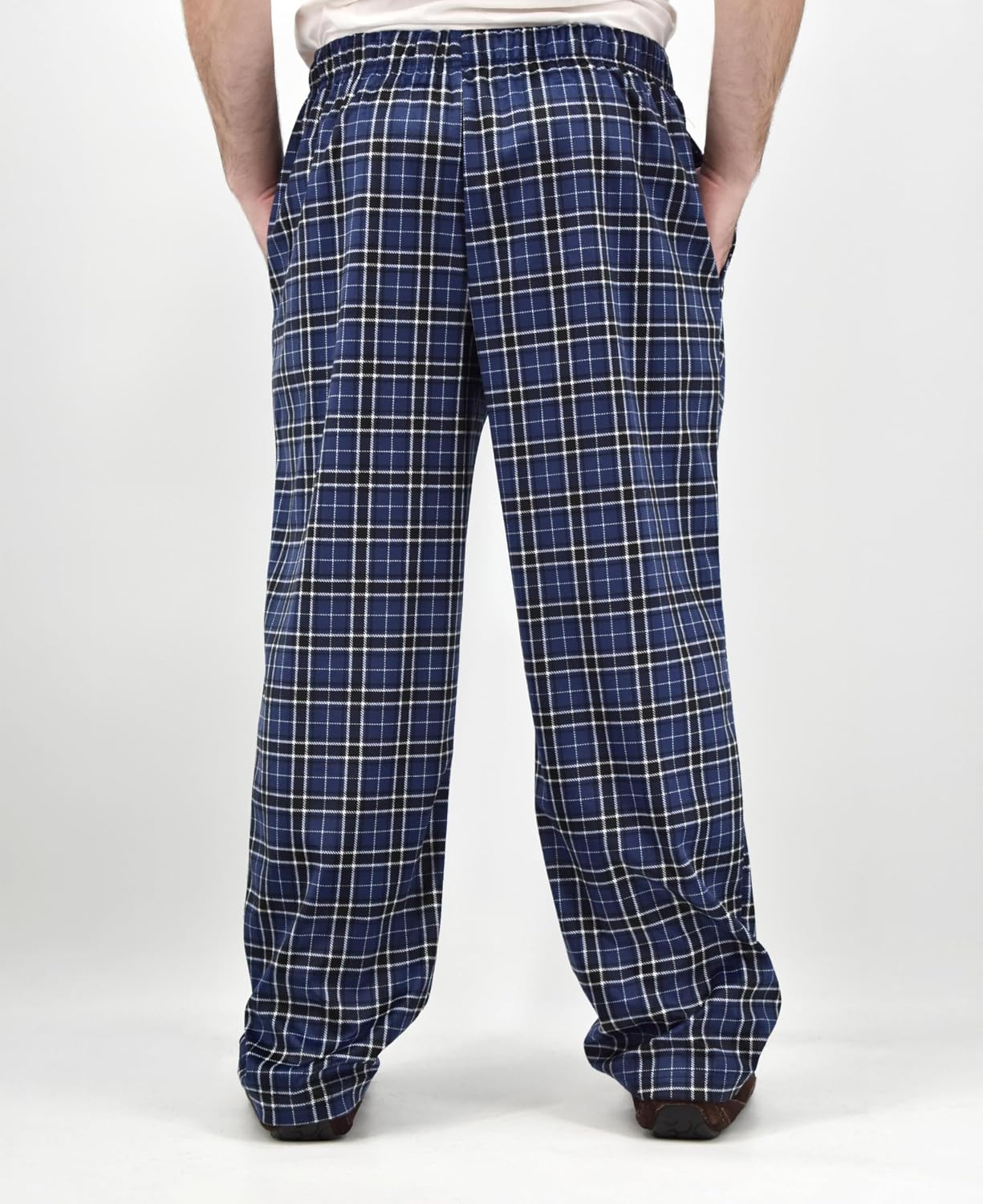 Andrew Scott Men's Ultra Soft Minky Fleece Warm Lounge Pants | Drawstring & Pockets PJ Bottoms | Multi Packs