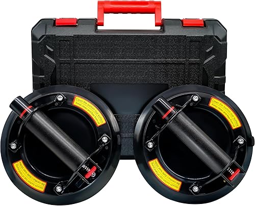 Ventosa resistente de 8 pulgadas para levantar vidrio grande, azulejos, mármol, ventosas al vacío con mango para azulejos, ventanas, elevación de