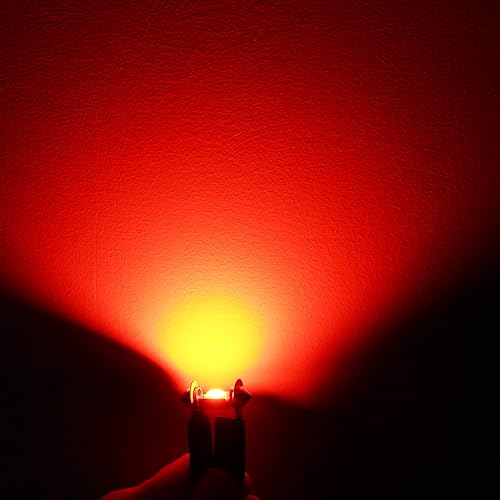 Vista 6 de Alla Lighting Bombillas LED superbrillantes DE3022 DE3021, cúpula roja, mapa, maletero, luces de cortesía, 1.220 in, 7065 3428, lámparas de festón