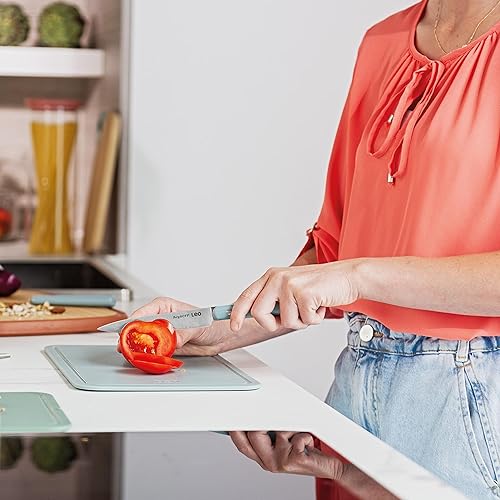 Miniatura 8 de Berghoff Slate - Juego de cuchillos de iniciación de 3 piezas, para pelar, utilidad, cuchillos de chef, hoja afilada de acero inoxidable, mango de