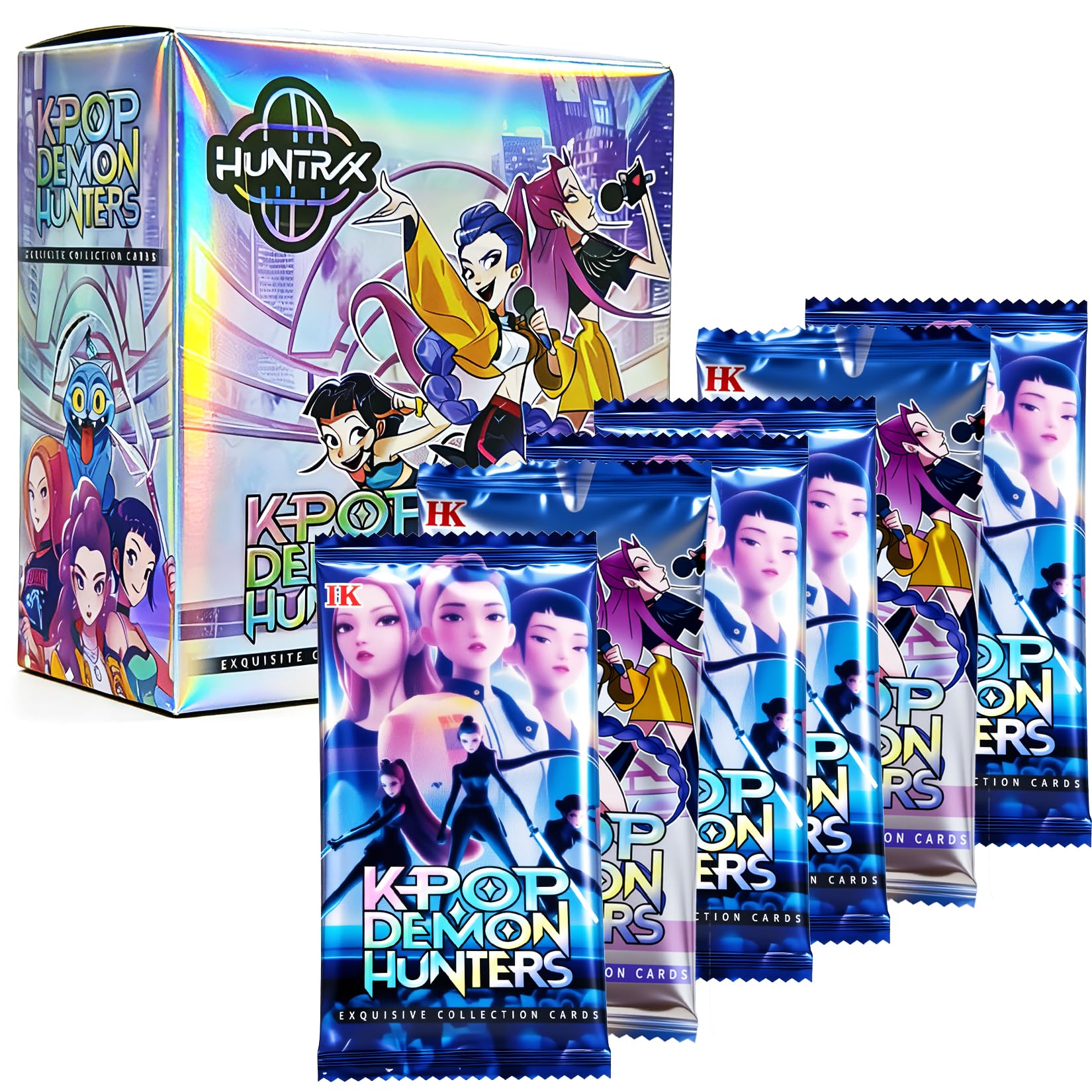Demon Movie Hunters Trading Cards 150PCS Featuring Characters Gift Cards for Kids Collection,Not Original - 1