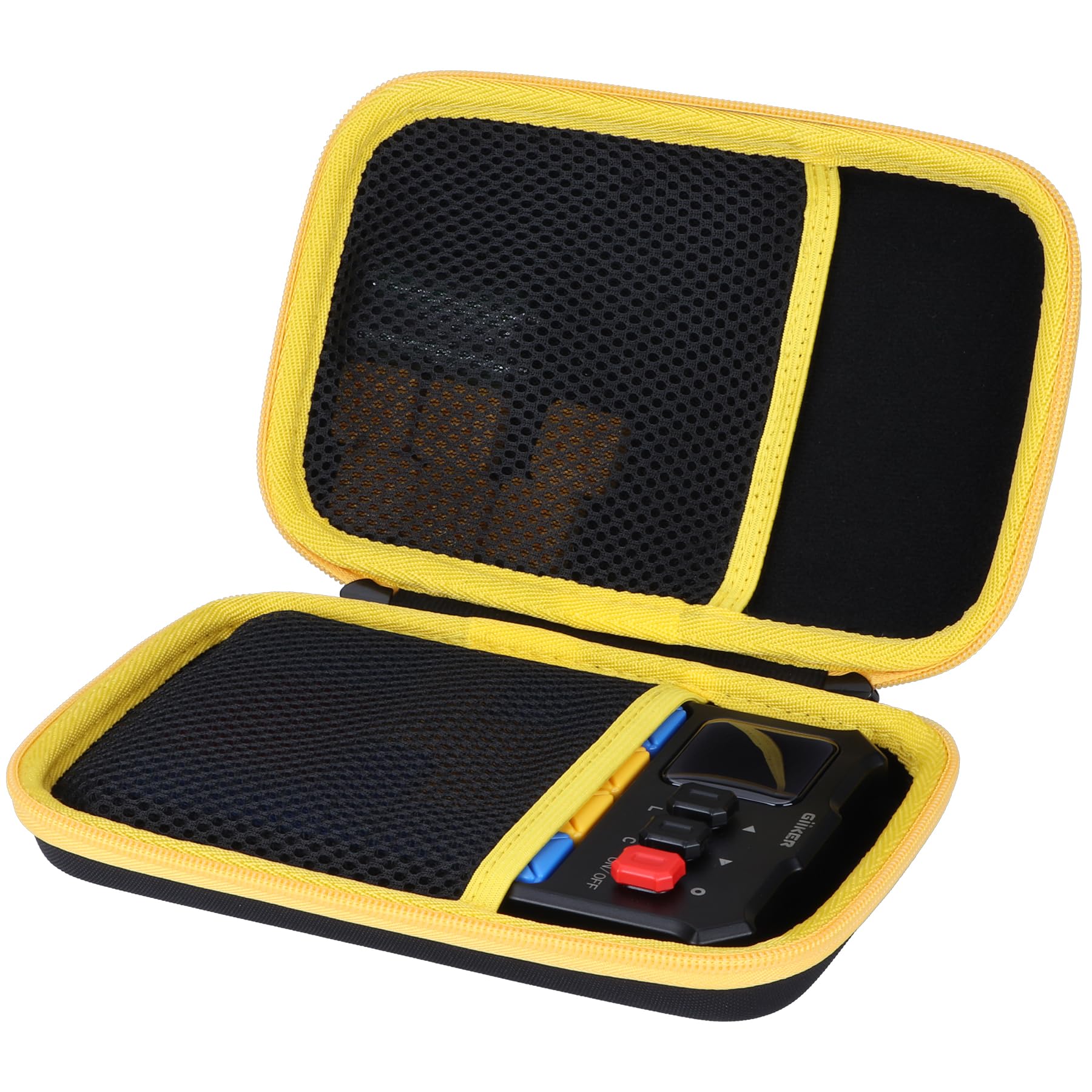 Lebakort Storage Case Compatible with GiiKER Super Slide Puzzle Games Original 500+ Challenges Brain Teaser Puzzle Toys (Black + Yellow Case) - Image 2