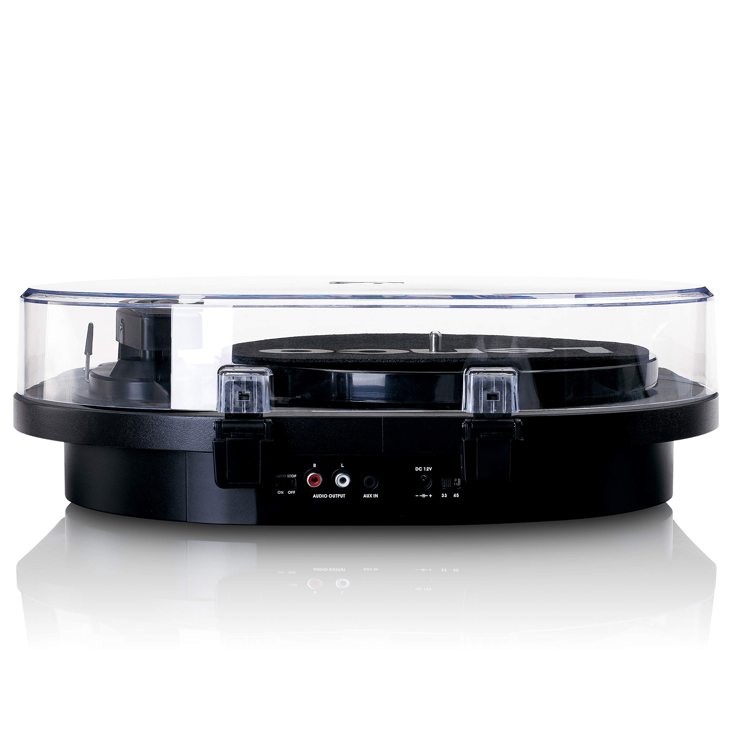 Giradischi Lenco (Ls-40 Black) Con Diffusori Acustici Incorporati Trazione a Cin
