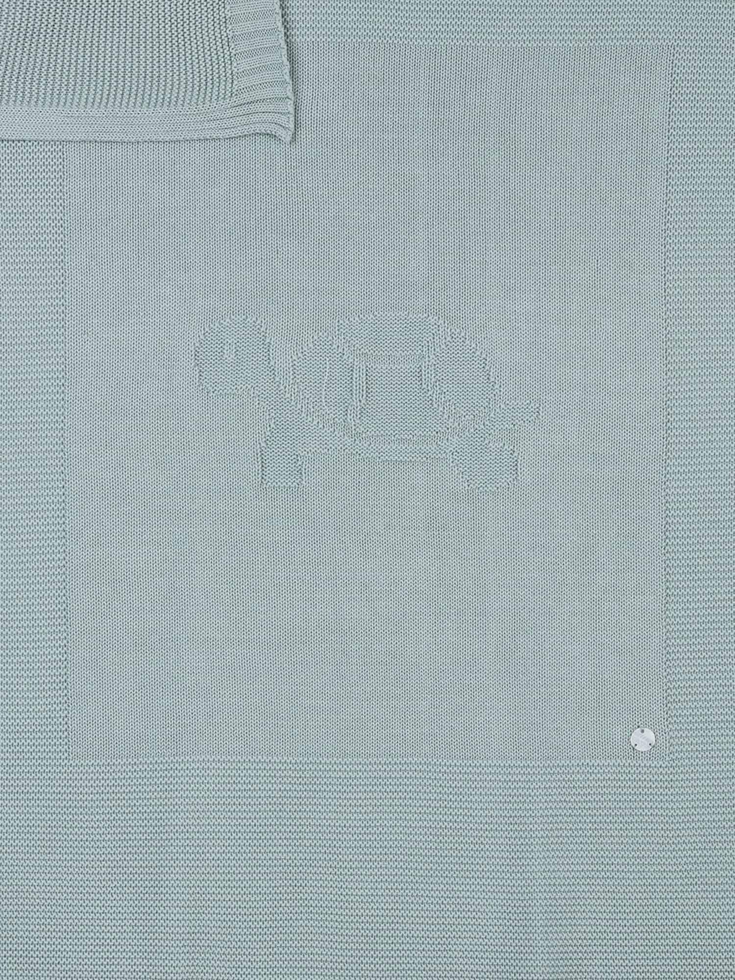 Chicco, Coperta in cotone organico per neonati con Tartaruga, 86x68cm, Verde