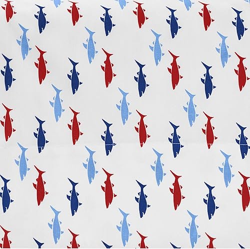 Miniatura 8 de Nautica - Juego de sábanas tamaño Queen, juego de ropa de cama de percal de algodón, vigorizante y fresco, ligero y transpirable (azul Cloyster,