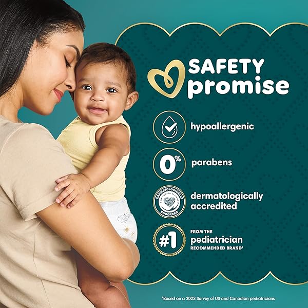 Pampers Gift Set, Disposable Diapers, Sensitive Wipes, & Milestone Gifts - 4