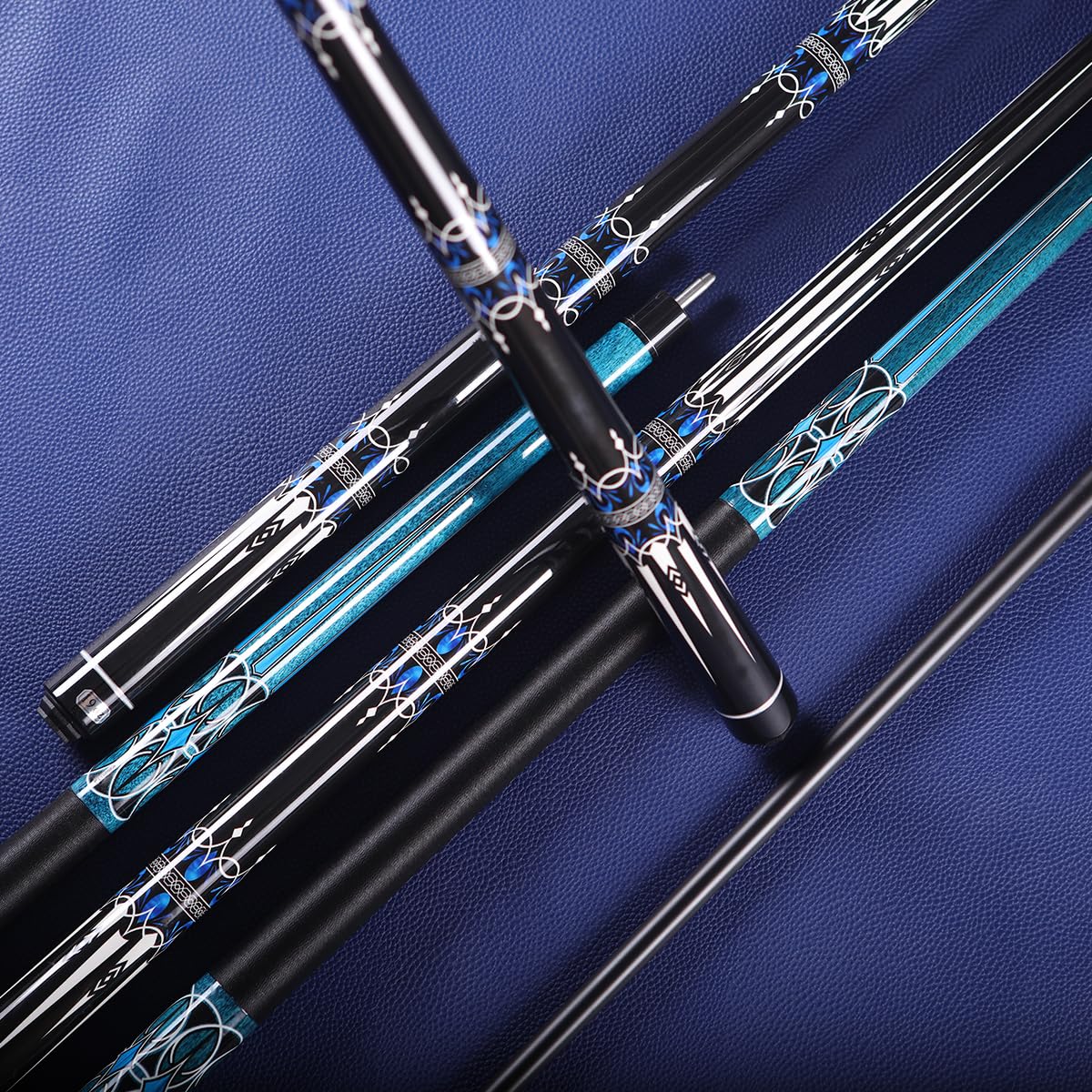 58" Glass Fibre Billiard Pool Cue Stick, Professional Low Deflection Pool Sticks, 58-inch Professional Pool Sticks for Adults Technology Pool Cue Billiard Cues 13MM Tip