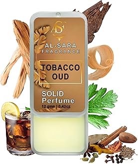 Al Sara Fragrance™ Tobacco Oud Solid Perfume | Alcohol-Free, Long-Lasting Woody & Smoky Fragrance | 12g Non-Greasy Solid Perfume for Men & Women | Portable & Travel-Friendly Cologne