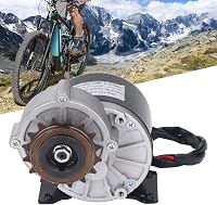 BuyWeek 24V 500W Fogaskerék Motor - Alumínium Reduktoros Elektromos Motor Nagy Nyomatékkal, 16 Fogú Lánckerékkel Elektromos Kerékpárokhoz, R 4
