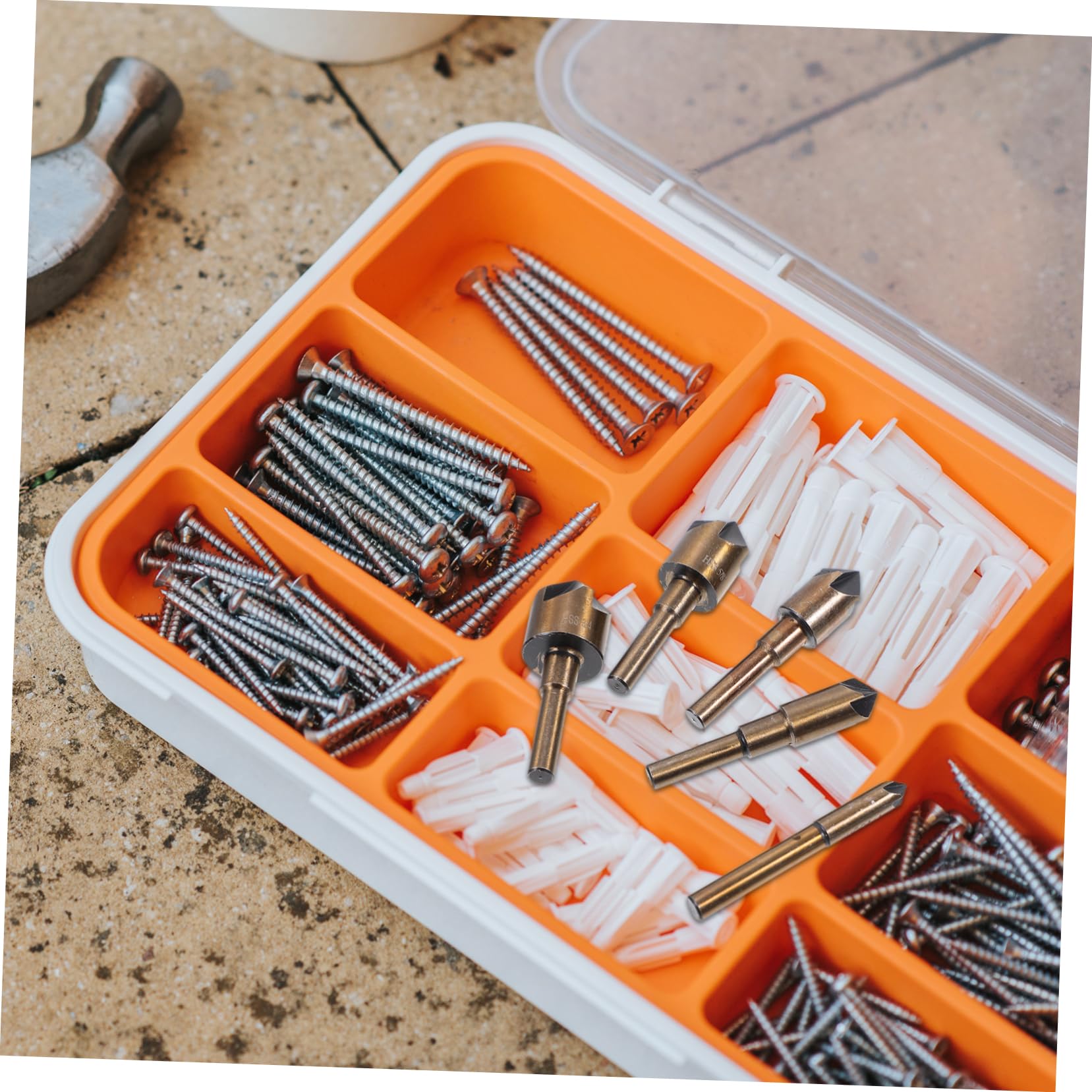 UKCOCO 15piezas Brocas Avellanadas Para Madera y Plástico Central y Taladro De Alta Herramienta De Acabado Para Carpintería y Proyectos De Bricolaje