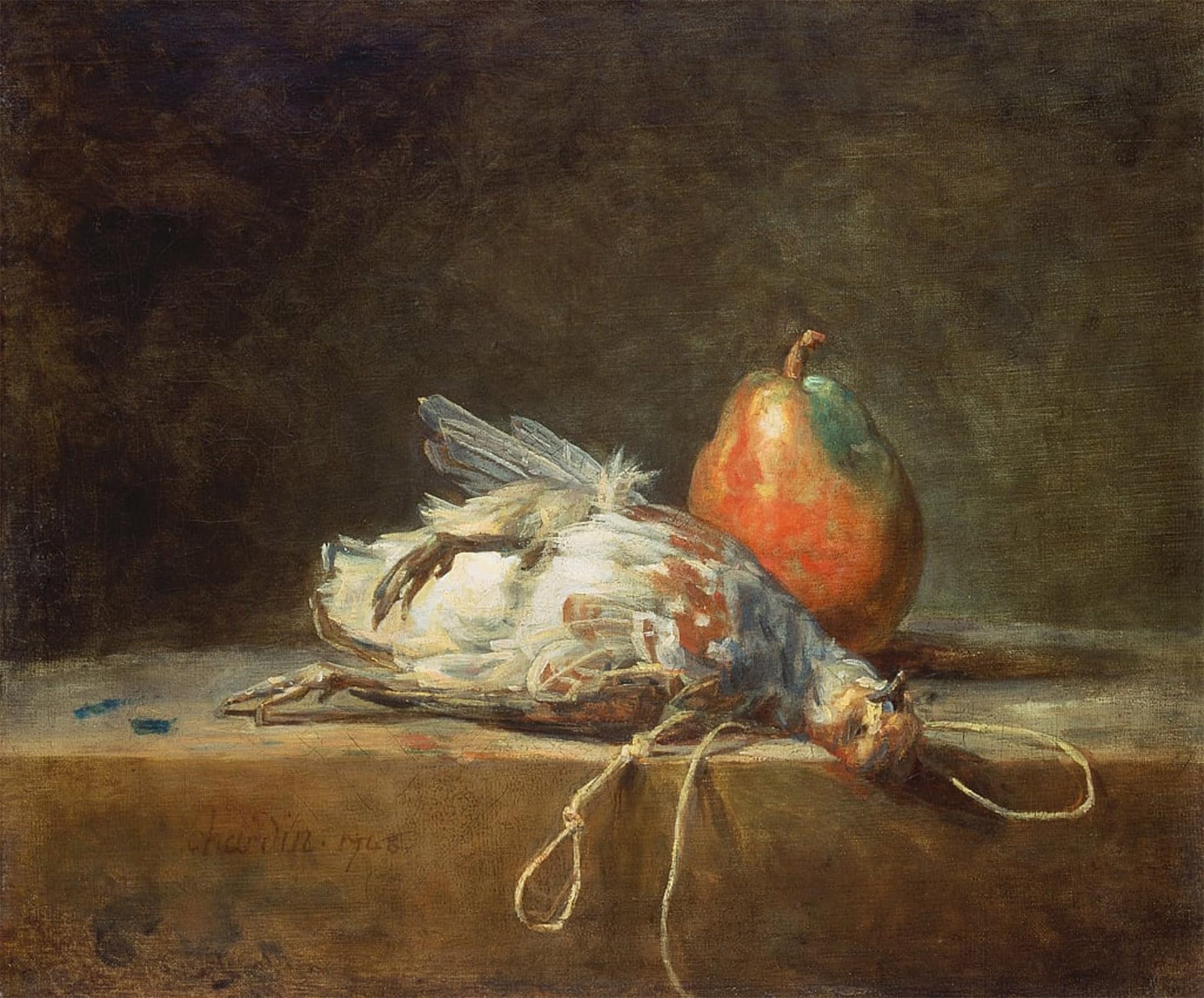 De Célèbres Tableaux Affiche de Arts Chardin Nature morte Toile 60x90 - 5
