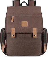 Bolsa Maternidade Luxo de Couro com Gancho para Carrinho e Trocador, Mochila Maternidade Impermeável Grande Capacidade para Bebê Viagem e Dia a Dia – LAND GRANDE AMOR LUXURY2.0 (café)