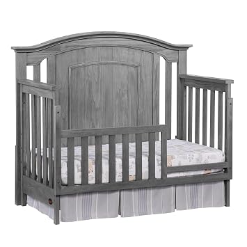 Oxford Baby Willowbrook/Kenilworth Crib to Toddler Bed Guard Rail Conversion Kit, Graphite Gray, GreenGuard Gold Certified