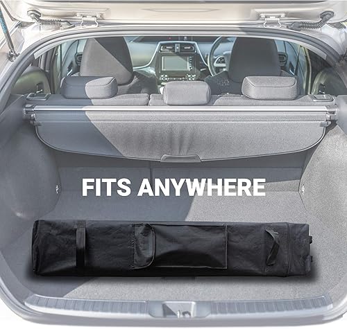 Miniatura 8 de AsterOutdoor JS-SW1010WHI - Toldo plegable impermeable de 10 pies x 10 pies con paredes laterales, altura de patas ajustable, bolsa de transporte