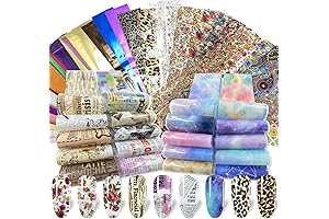 100 Sheets Nail Foil Transfer Sticker Kit: Unleash Limitless Nail Art Possibilities