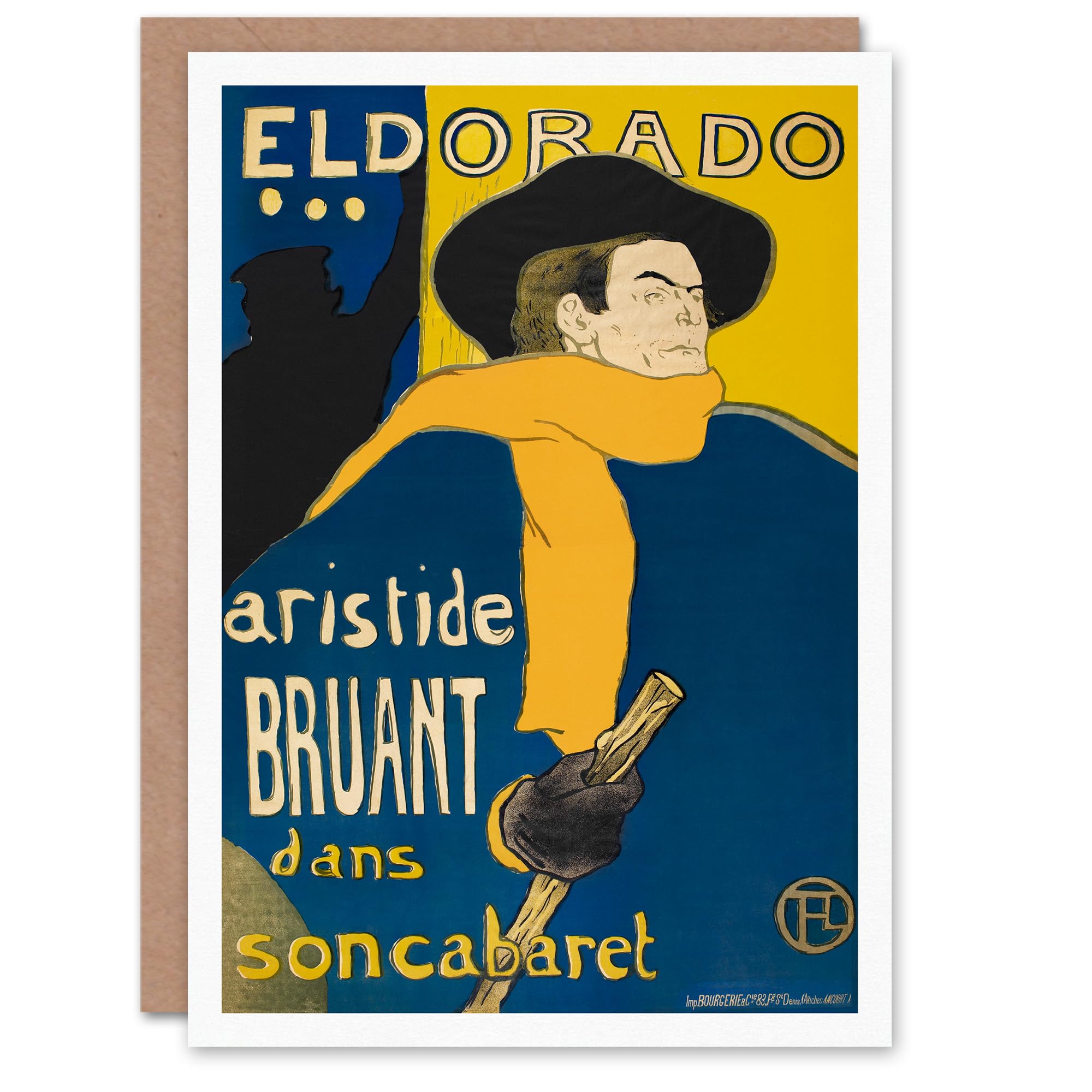 Artery8 Toulouse Lautrec Art Card El Dorado Aristide Bruant