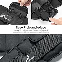 Vista 2 de Sportneer Upgrade Adjustable Ankle and Wrist Weights for Women and Men 1-7 lbs / 1-10 lbs Set Comfortable, Secure Fit for Walking, Running