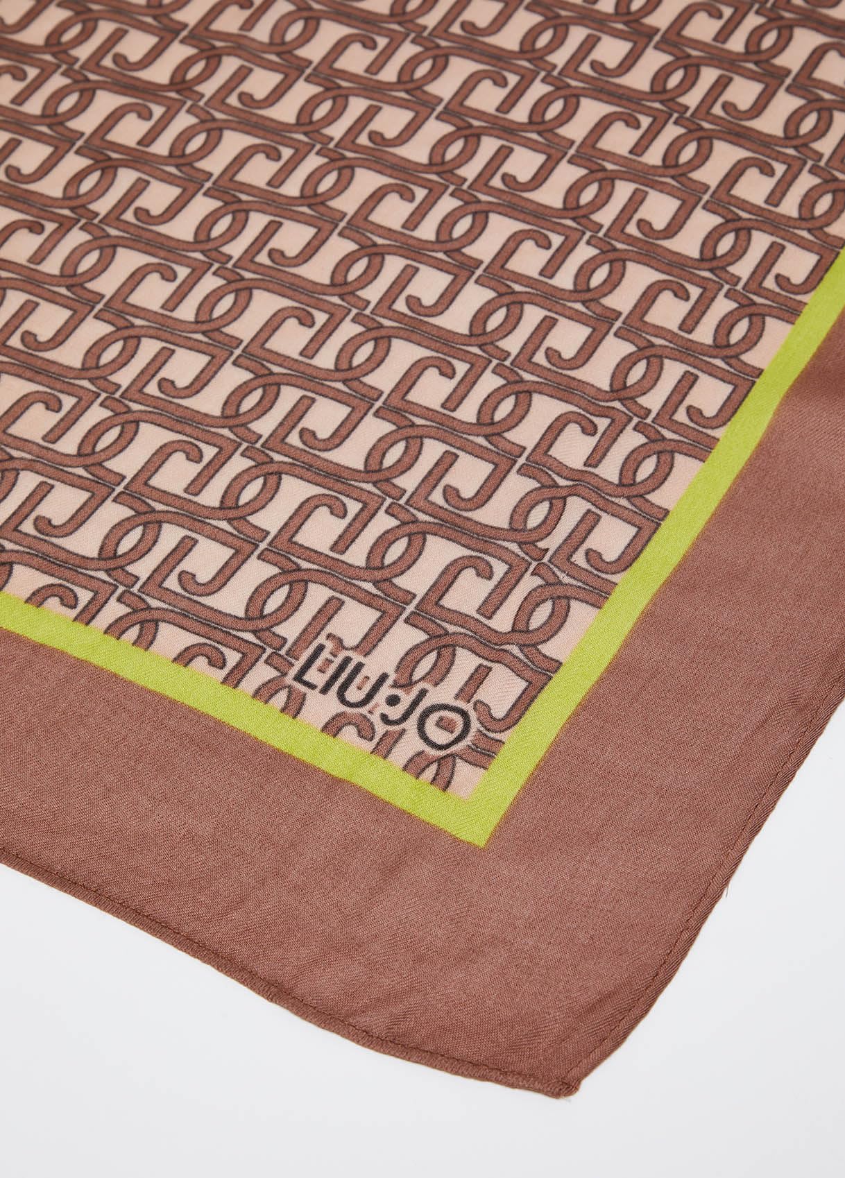 LIU JO Foulard con stampa (MARRONE)