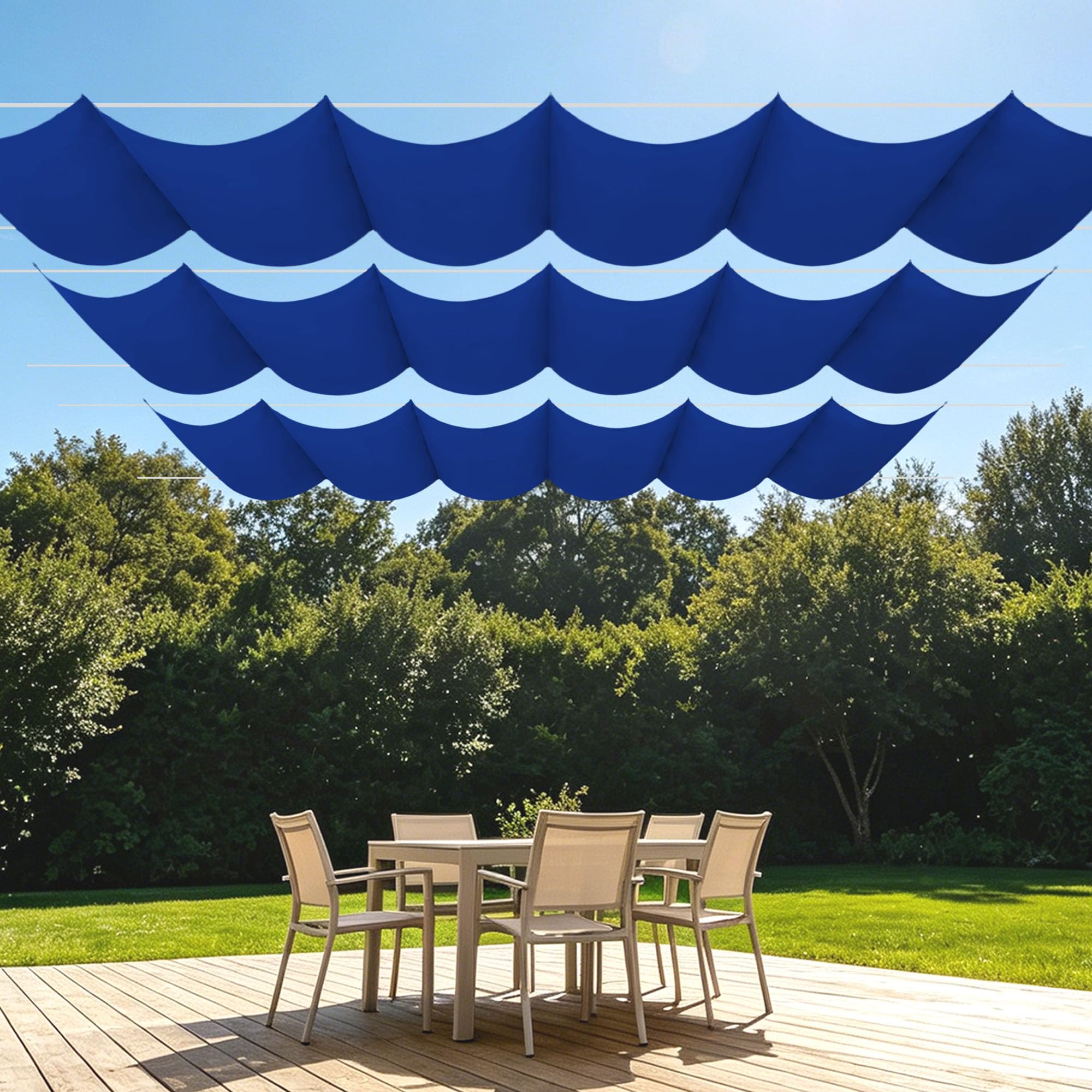 Voile d'ombrage extérieur imperméable pour abriter la terrasse