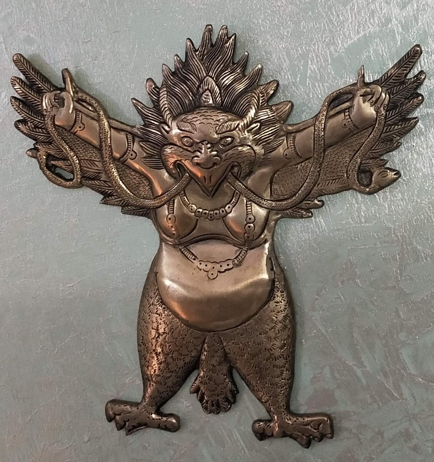 Amazon.co.jp: Artvarko 真鍮 ガルーダ ホーム オフィス 壁 ドア