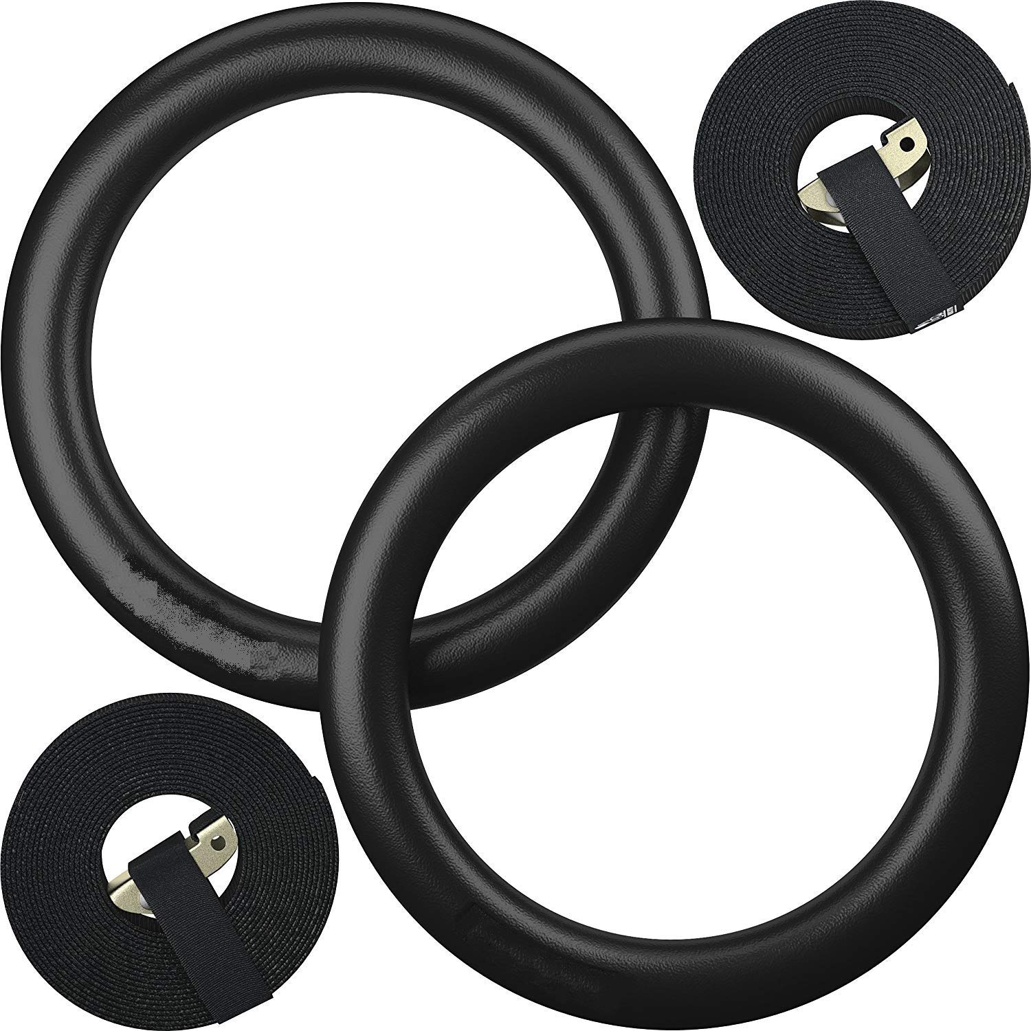 Wearslim® Professional Gymnastic Rings | Roman Rings | Pilate Rings |1000 lbs Capacity with 14.5ft Adjustable Buckle Straps For Cross Fitness Functional Training For Home Gym Full Body Workout | 1 Year Warranty