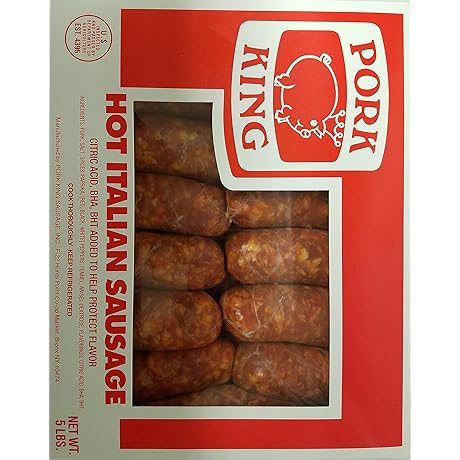 Pork King Italian Hot Sausage 5 Lb