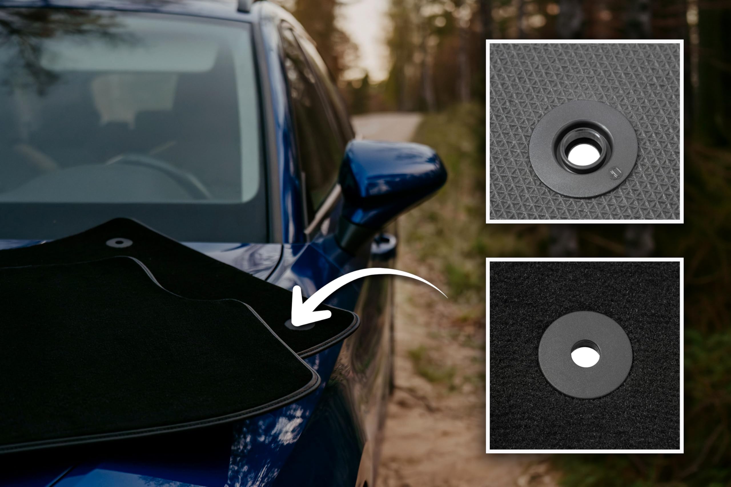Mata samochodowa – pasuje do Opel Insignia A Limousine, kombi, Grand Tourer, Liftback 2008-2017, welurowa, akcesoria samochodowe, dywaniki samochodowe, 4-częściowa, czarna