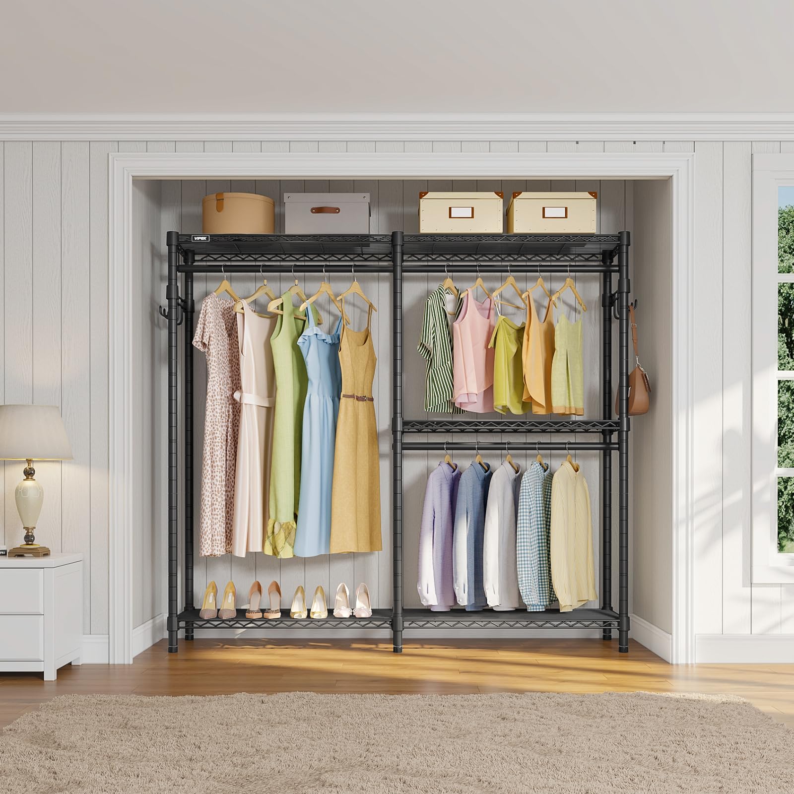 Amazon.com: VIPEK V4C Garment Rack with Cover, Heavy Duty Portable