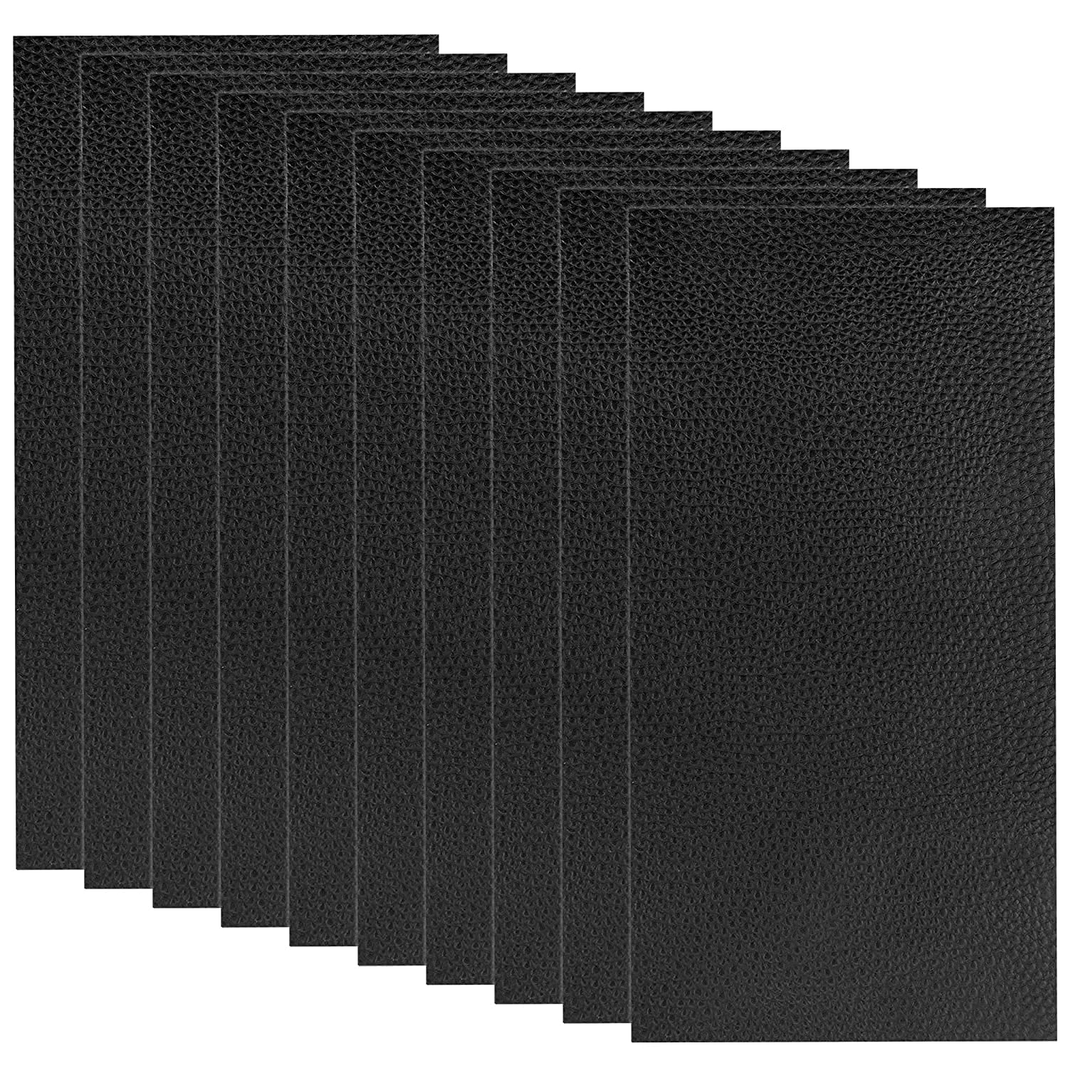 SIA VENDORS? 10 Pieces Leather Patches Leather Repair Kit for Couch Furniture Sofas Car Seats Handbags Jackets (Black)-image-9