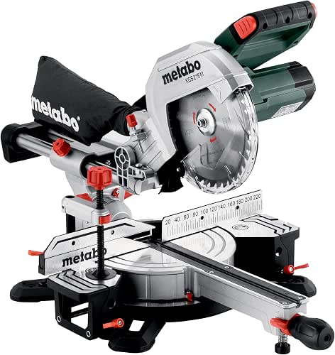 metabo KGS 216 M Kappsäge, Gehrungssäge mit Zugfunktion & 216