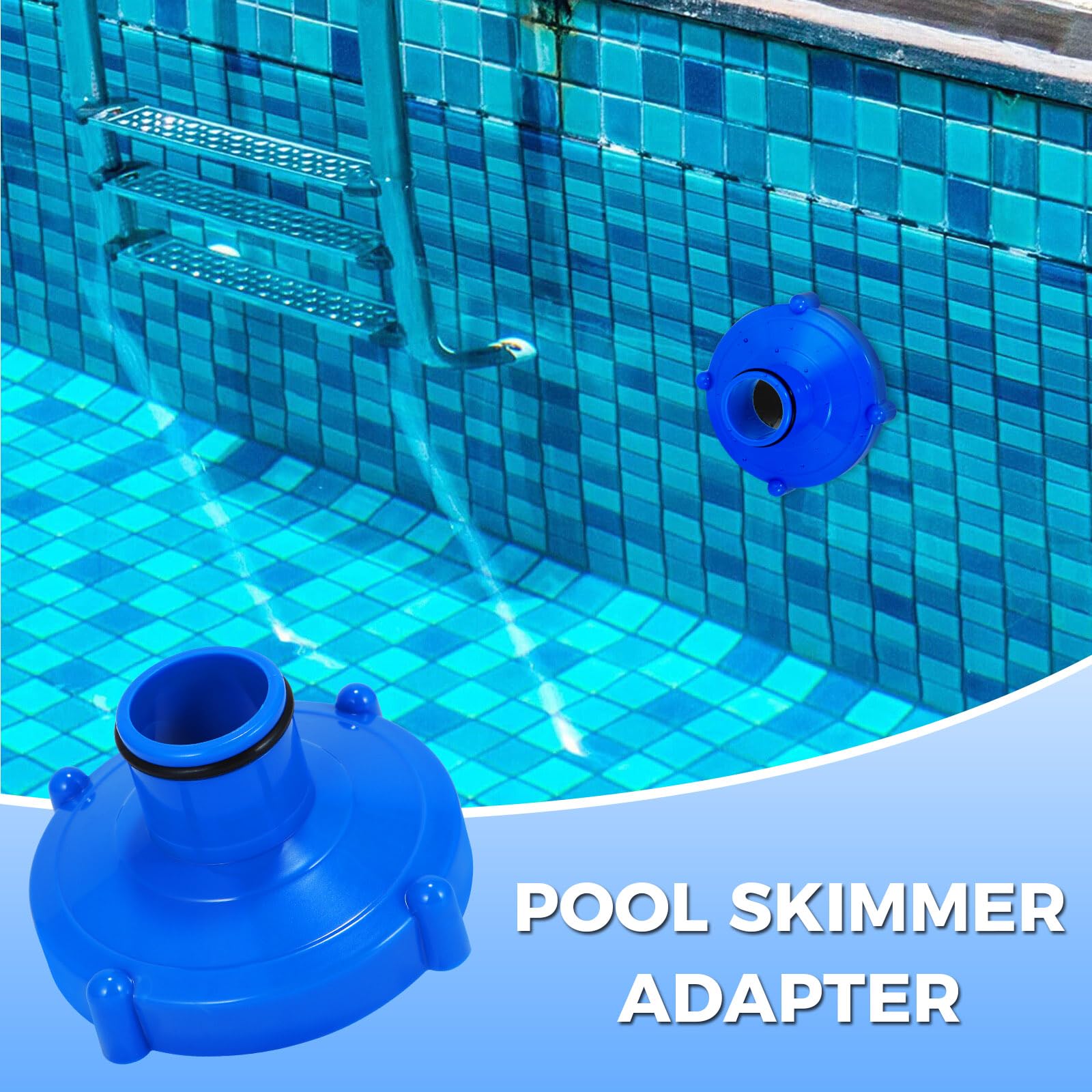 Adaptador para Aspiradora de Piscina, Piezas para Aspiradora De Piscina, Accesorios Piscina, Accesorios para Adaptador De Piscina, Accesorios para Filtros de Piscinas de Verano (Azul 1)
