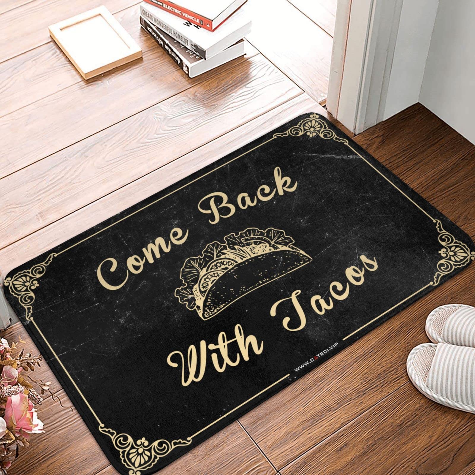 Boys Bedroom Accessories Come Back With Tacos Mat Front Door Mat Funny Large Outdoor Rug(65X90CM)