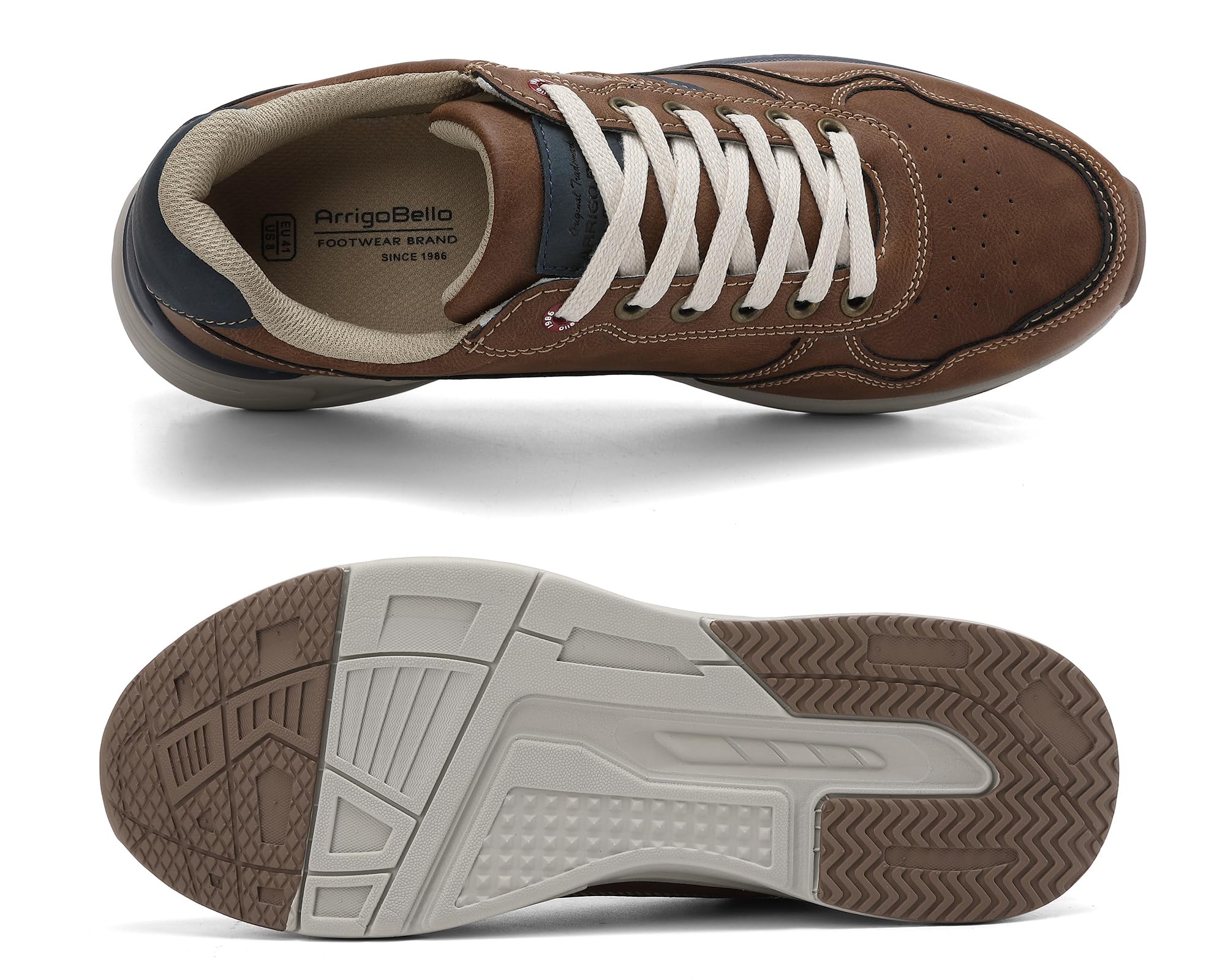 ARRIGO BELLO Sneakers Hombre Calzado para Deportivos Zapatillas Ligeros Moda Entrenadores Transpirable Zapatos para Caminar Tamaño 41-46