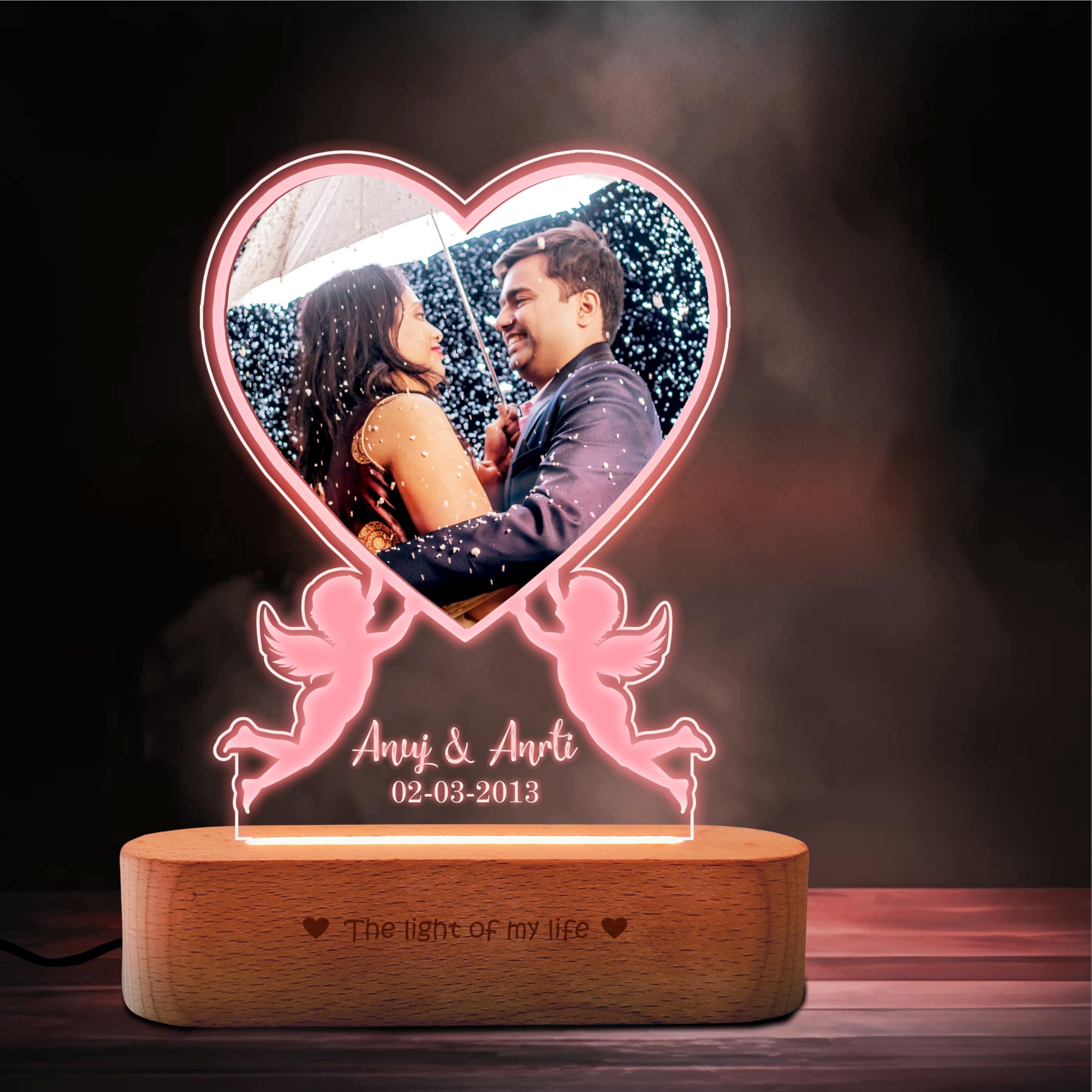 Buy ZOCI VOCI Personalized Valentine Gift for Couple - LED Photo