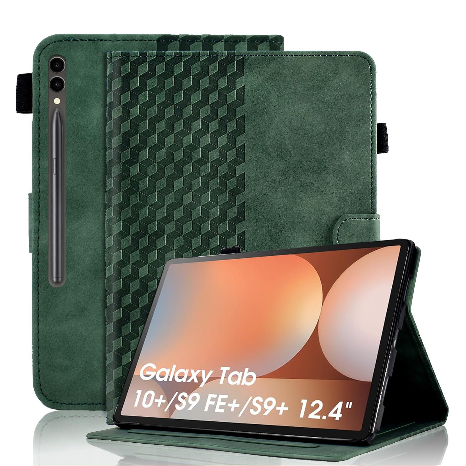 Case for Honor Pad X8a 11 Inch Tablet 2024 Protective Case Premium Leather Folio Smart Case with Auto Sleep/Wake Pen Holder Card Slot for Honor Pad X8a- Dark Green — view 242