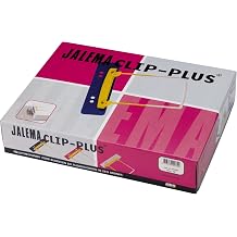 Jalema Clip Plus 5712525 Filing Clips Assorted Colours Pack of 100 Yellow/White