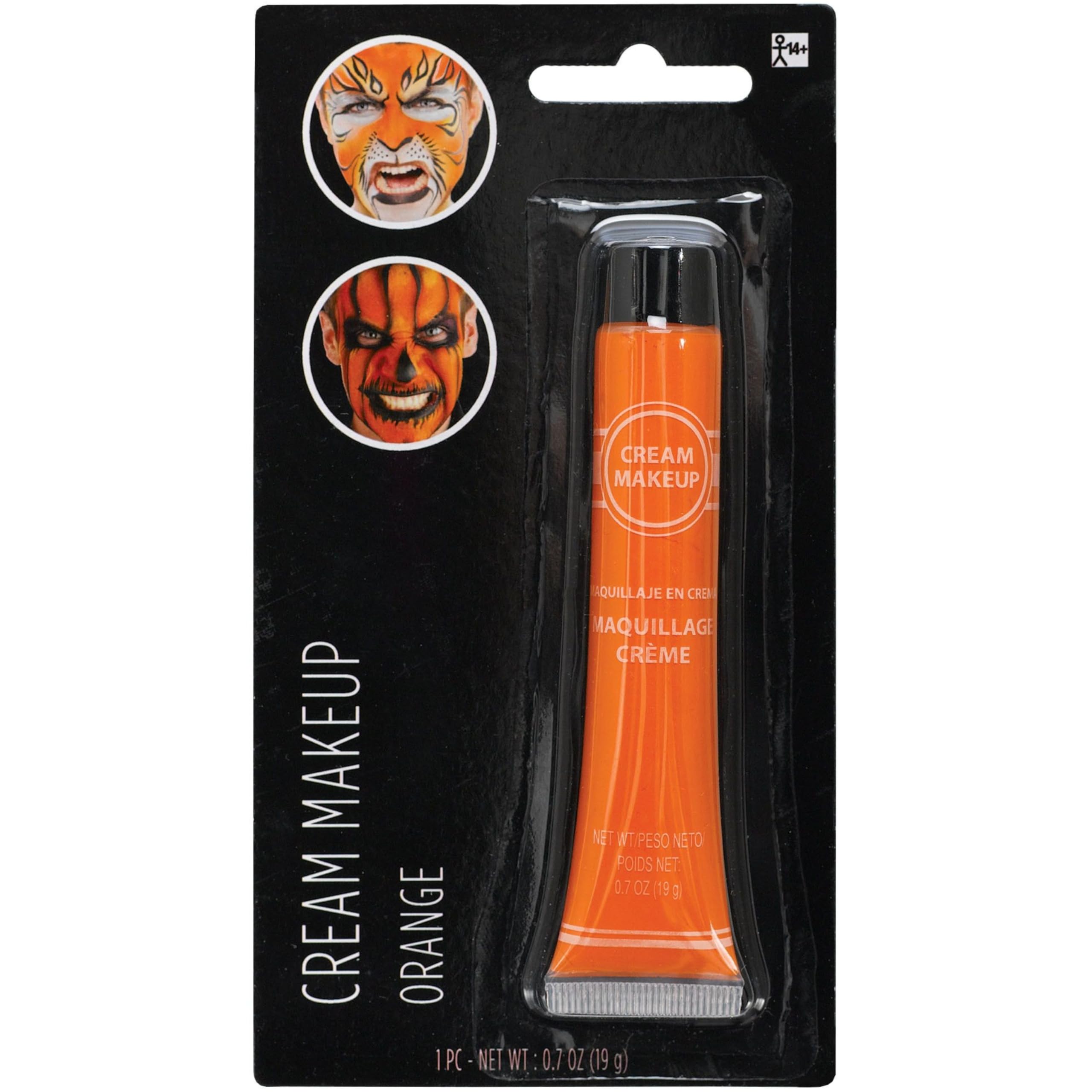 Tubo de maquillaje naranja crema – 0.7 onzas (paquete de 1) – Color vibrante y pigmentado perfecto para looks festivos y creativos 2