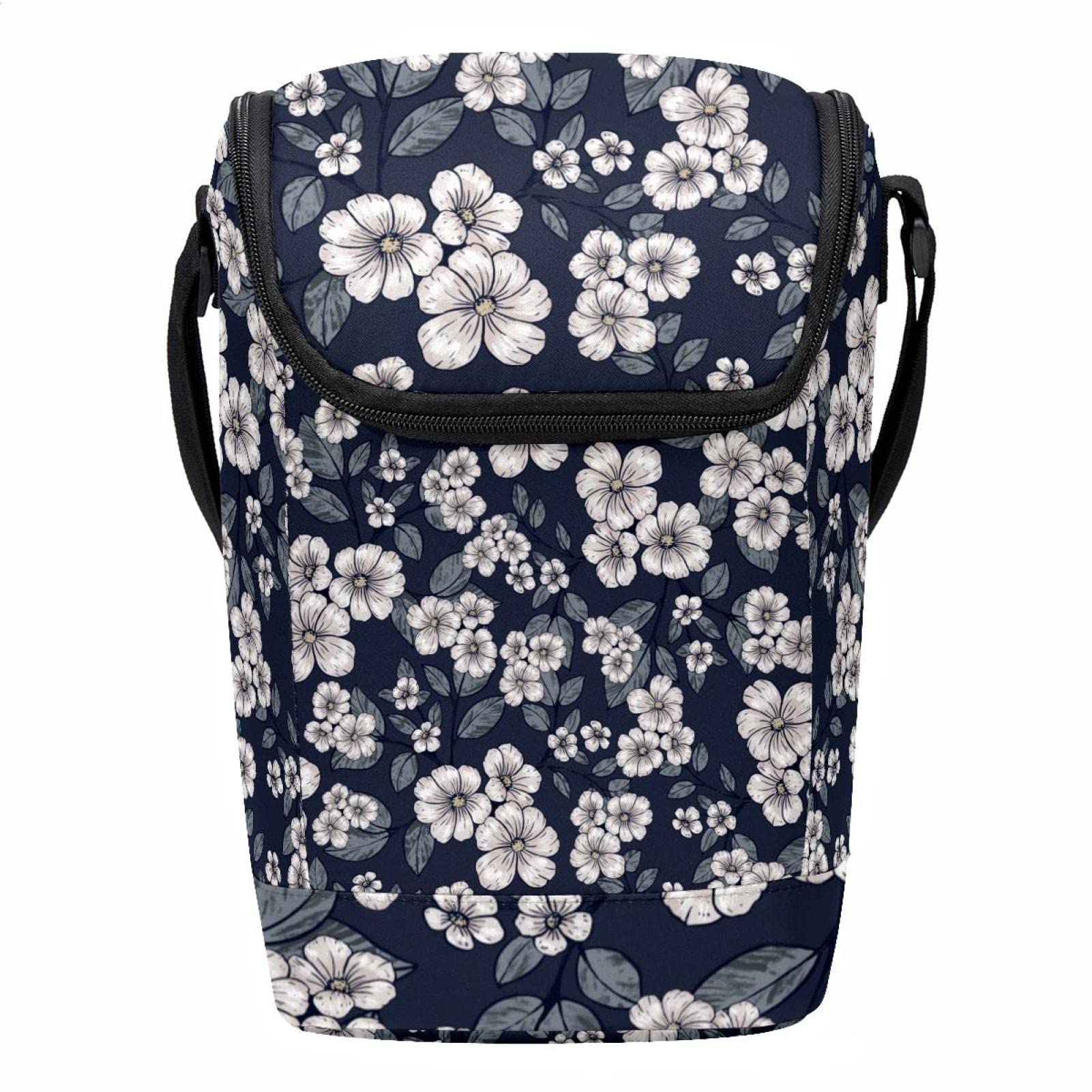 Lonchera para hombre y mujer que evita fugas diseño floral vintage oficina
