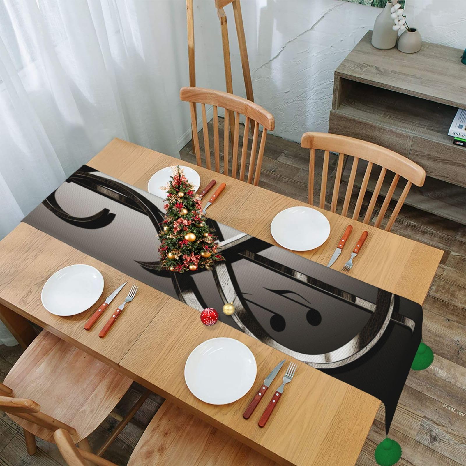 Chemin de table musique et automne pour créer des souvenirs uniques