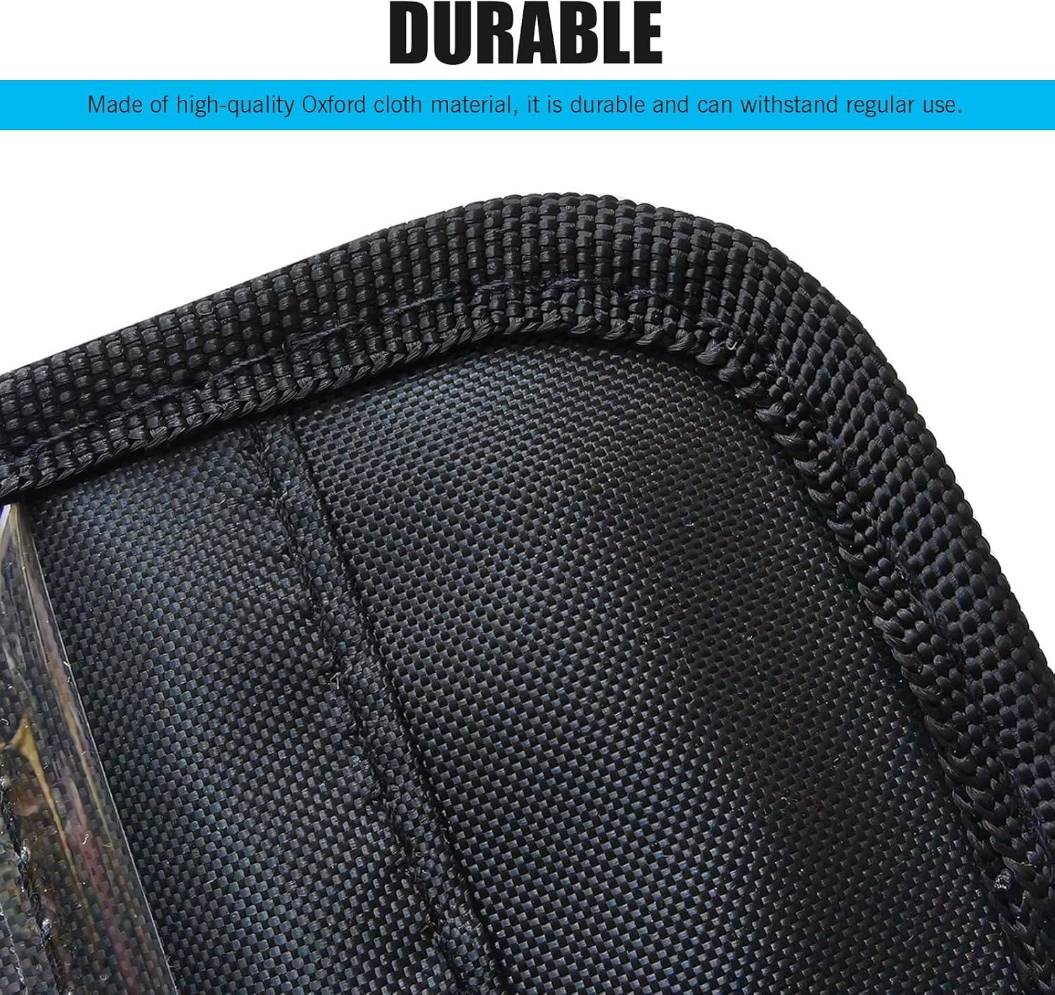 1 PC Car Sun Visor Storage Clip, Portable Disabled Parking Permit Sign Protector ID Card Pen Bag, Elastic Band Non-Destructive Quick Installation Accessories, for Cars, Trucks, SUVs (Black) image 4