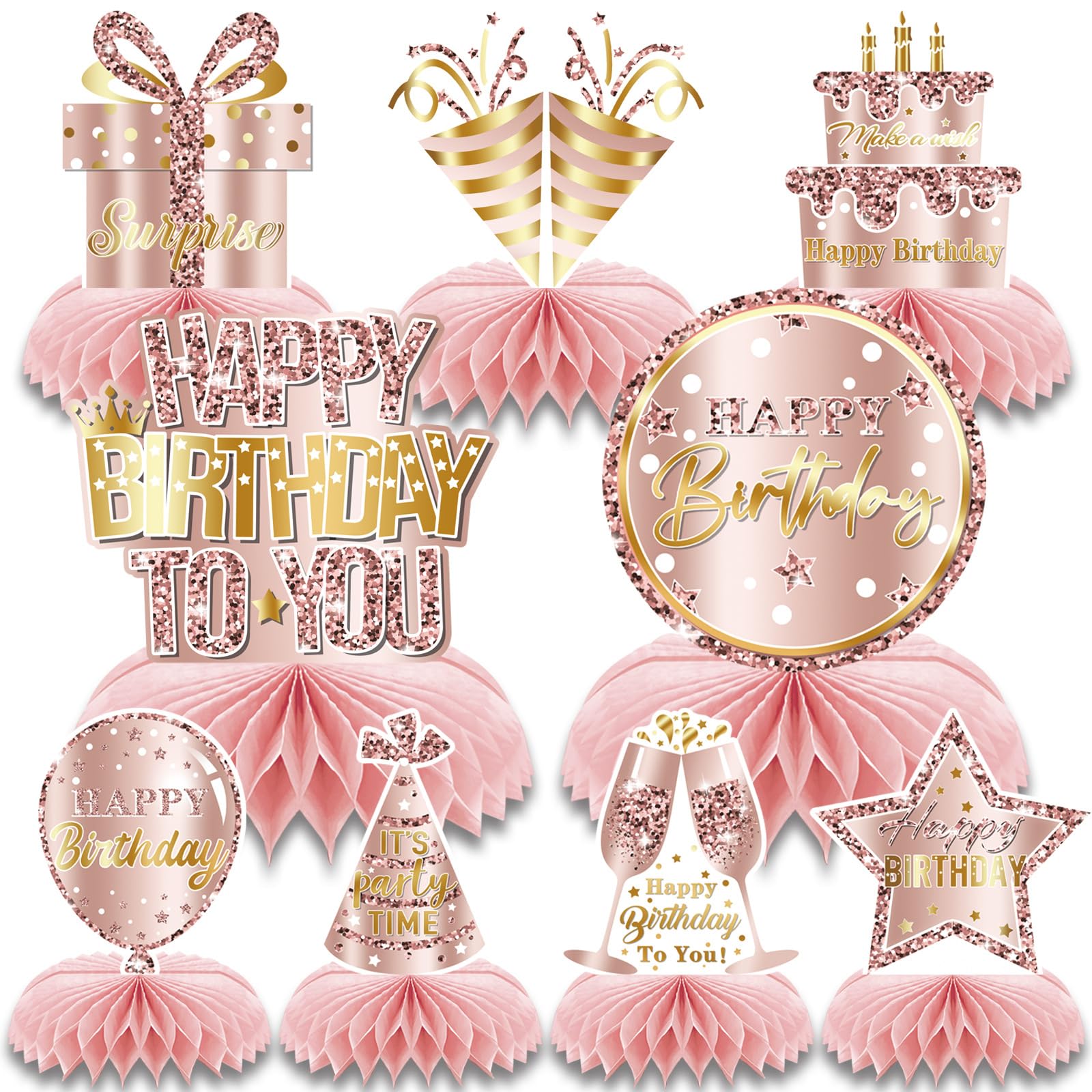 Centrotavola per feste di compleanno per bambina - Centrotavola per compleanno bambini e Baby Shower - WonderpartyCentrotavola Compleanno A Nido D'ape - Decorazioni Colorate Per
