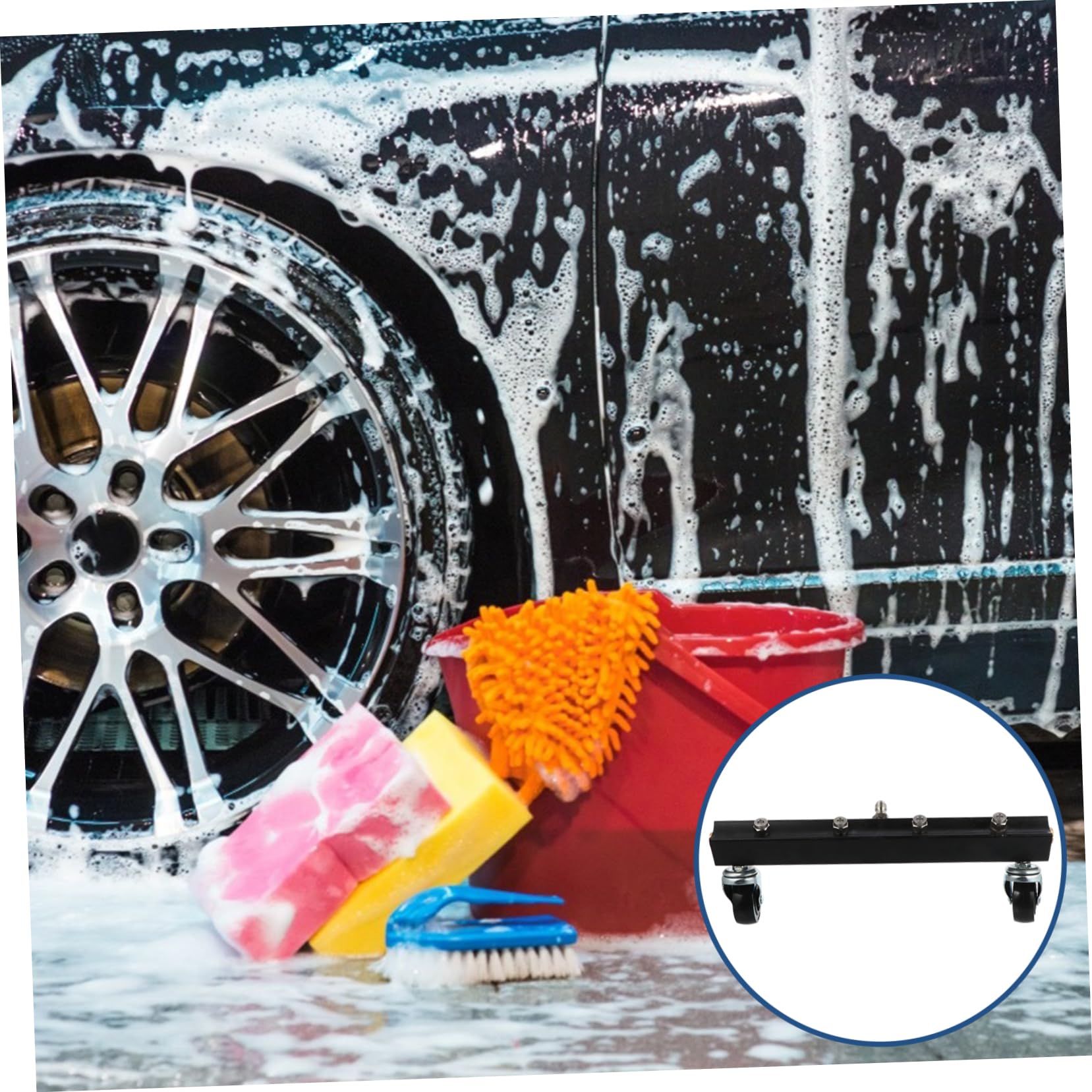 BESPORTBLE Brosse De Nettoyage sous-châssis De Voiture avec Embout Pouce pour Nettoyage Électrique Brosse Haute Pression Portable Et Légère pour Entretien Automobile