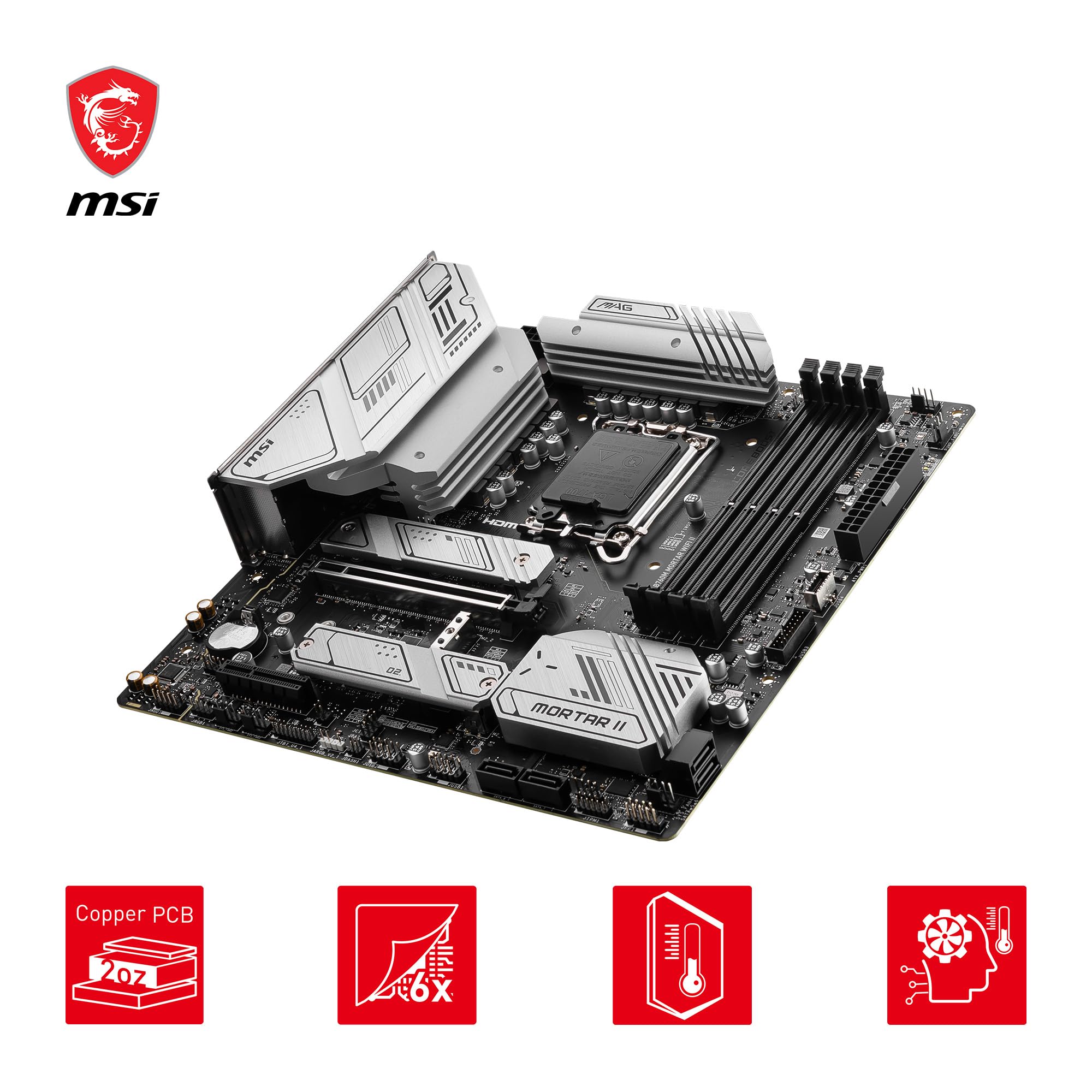 MAG B760M MORTAR WIFI Ⅱ Intel i5 14400F MSI MAG B760M MORTAR WIFI II (1700) (D) : Amazon.pl: Elektronika