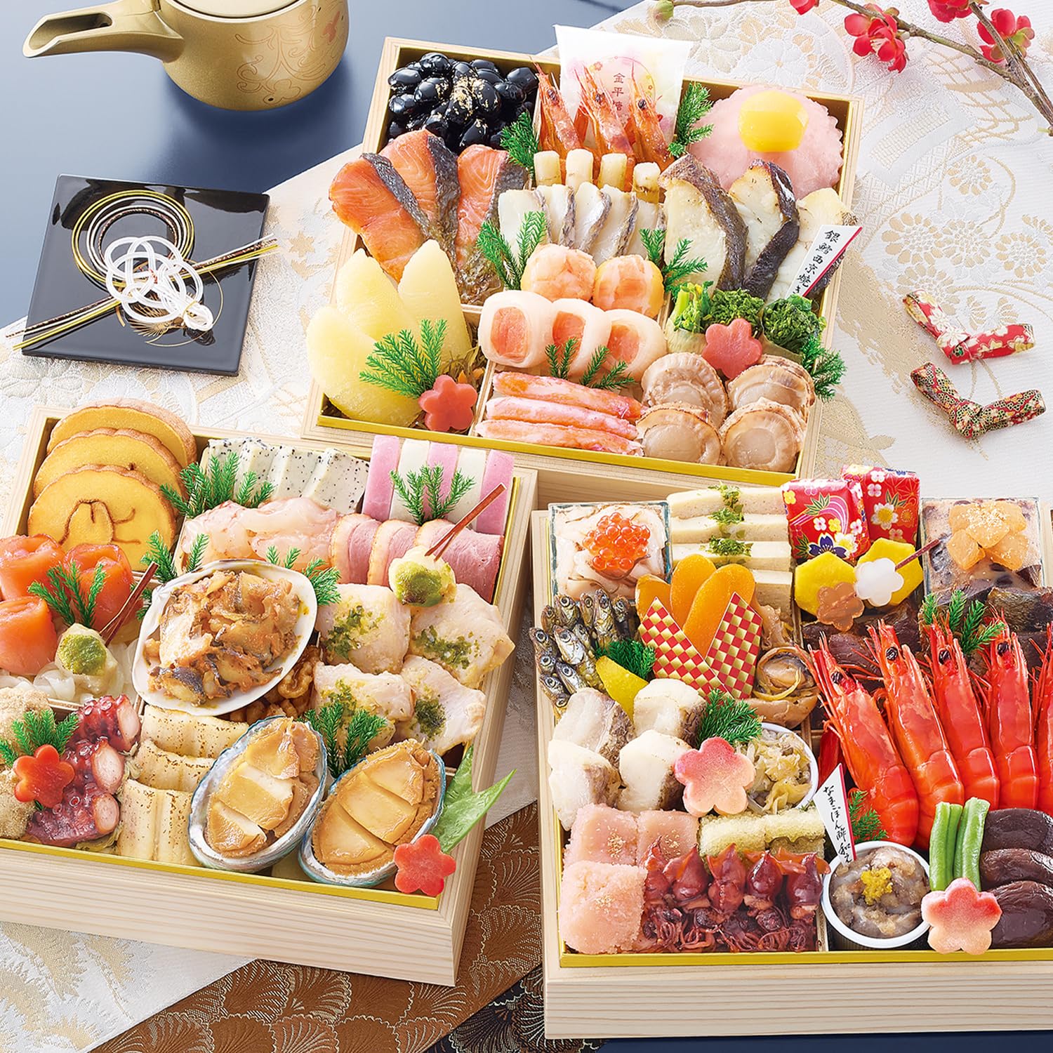 Amazon.co.jp: おせちの内容は去年の情報【おせち 解凍不要 冷蔵 盛付